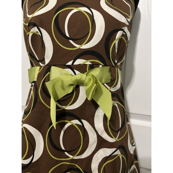 Vtg. Jessica London Polkadot Brown Mini Dress Bow Retro 70’s Colorful Y2K Sz 6 - Picture 3 of 7